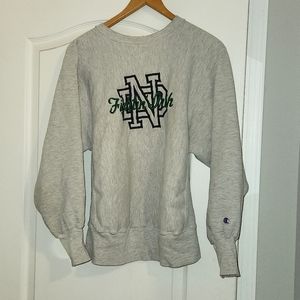 Vintage champion Notre Dame crew neck